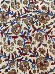 Indian Cotton Block Print Fabric by the Yard -Sewing and Quilting Fabric - Rohiyaan